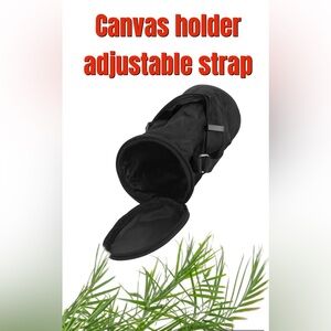 Clear Pet Food durable canvas Storage Bin with zip Lid adj strap for easy carry